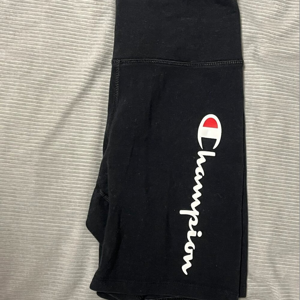 Black Champion Biker Shorts, Size XS